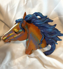 Ebros Wild &Free Colorful Horse Head Bust Figurine Art Collectable 8