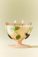 New Anthropologie  Vine Floral Wildflower Bouquet Glass Candle Ships Sept-April picture