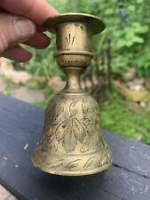 Vintage Bell of Sarna India Brass Candleholder 4