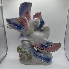 Vintage Two Bird Ceramic Design Beautiful 9.5” Tall  picture