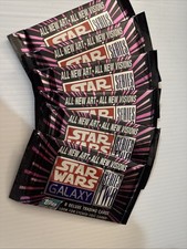 Vintage 1993 Topps Star Wars Galaxy Trading Cards Series Six Packs of 8 Cards picture