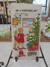 30 pcs. IKEA Vinterfint Paper Napkins - Christmas Holiday Scene - 15 x 15
