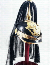 Vintage Imperial Prussian Militaria Officer German Leather Pickelhaube Helmet picture