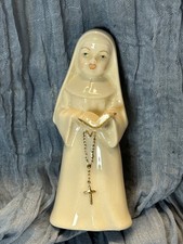 Cybis porcelain White Nun singing Figurine 6 Inches Used picture