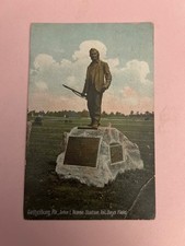 1911 Gettysburg PA, John Burns Statue, postcard picture