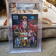 Topps 2022 Chrome Star Wars Galaxy Wave Refractor #57 /99 BGS 8 picture