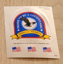 Proud To Be A Legionnaire Decal Sticker Official Member 3 Flags Patriotic USA picture
