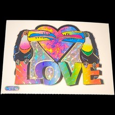 Vintage 1998 Prism Holographic Toucans Vending Machine Sticker NOS 90s Y2K picture
