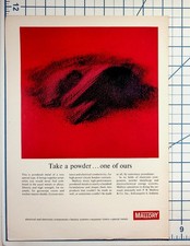 Vintage 1950s Mallory Powdered Metal Ad Indianapolis Indiana Ephemera picture