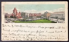 Boston Massachusetts Copley Square Vintage UDB Postcard Posted 1905 picture