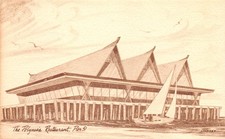 Postcard Seattle WA The Polynesia Restaurant Art Sketch picture
