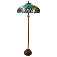 LIAISON Tiffany-style 2 Light Victorian Floor Lamp 18