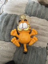 Vintage GARFIELD Suction Cup String Pull Toy Window Cling Works picture