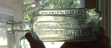 1849 OPEN PONTIL HARRIS TURNER & HALE WHOLESALE DRUGGIST PHILADA SCARCE MEDICINE picture