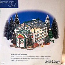 Department 56 Snow Village The Secret Garden Greenhouse Illuminated Boxed picture