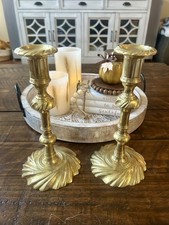 Colonial Williamsburg Virginia Metalcrafters CW16-10 Brass Candlesticks Pair VTG picture