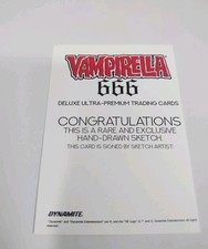 MINT 2026 New Set Unreleased VAMPIRELLA 666 Dynamite Sketch Card Blank 1/1 picture