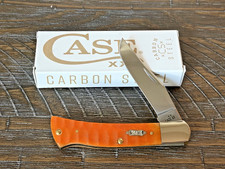Case XX 38076 Persimmon Orange Bone Gator Jig Axe Handle picture