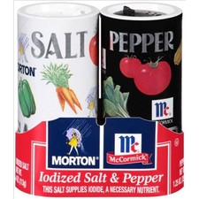 3x Morton Salt & Pepper Shakers Set Spice Seasoning Kitchen Cooking Gourmet 5.25 picture