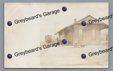 RPPC NYC Railroad Station BEECH CREEK PA Clinton County Real Photo Postcard picture