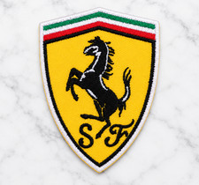 FERRARI AUTOMOBILE EMBROIDERED IRON ON PATCH 2.5