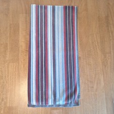 VTG 90s Striped Beach Towel Blue Red White My Summer Made In India  picture
