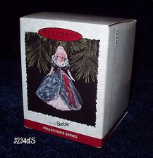 NEW Mint 1995 Hallmark HOLIDAY BARBIE #3 in Ornament Series Red & Green Ensemble picture