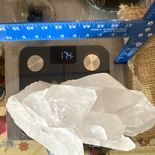Large Clear Quartz Crystal Cluster Display Specimen on Stand 17.4 lb picture