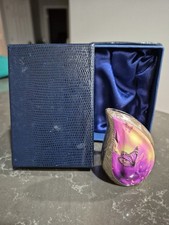 Purple Butterfly Cremation Urn for Ashes, Small Teardrop  picture