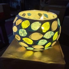 Handmade Mosaic Candle Holder With Candle Included picture
