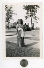 Vintage 1940's photo / Child in Historical COSTUME - Halloween or Biblical Play? picture