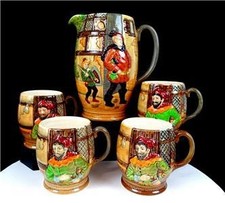 Beswick England Pottery Merry Wives Of Windsor 5Pc 7 7/8
