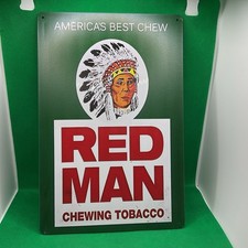 Red Man Chewing Tobacco-Metal Sign for Bar/Garage/ Mancave/Office picture