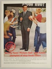 1961 Print Ad Kodel Polyester Blend Suit Dick Lynch NY Giants Football Star picture