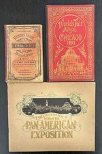 WORLD's FAIRS - 1876 PHILADELPHIA - 1873 CHICAGO - 1901 PAN AMERICAN ALBUMS picture