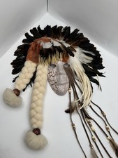 Vintage RW Adamson 1989 Arts Shaman's Medicine Mask Wall Art Siged Native Americ picture