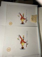 WALT DISNEY Animation Cels Limited Edition Sericel art Movie GOOFY Vintage X1 picture