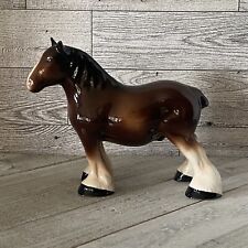 Vintage Melba Ware Pottery Shire Draft Horse Stallion Small Figurine England picture