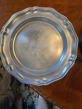 Vintage Wilton Armetale Queen Anne Pewter Dinner Plates 10.5” Columbia PA picture