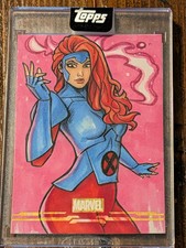 Topps '26 Marvel Mint Jean Grey 1/1  Sketch Card Hand Signed Alcione Silva picture
