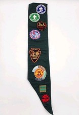 Vtg 1950s Detroit Area Council Boy Scouts America BSA Patches Merit Sash picture