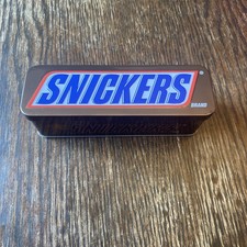 Empty Snickers Minis Candy Bar Tin Rectangular Small Mars Chocolate picture