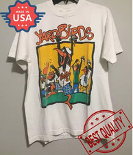 Vintage The Yardbirds Band Singer Unisex White T- Shirt All Size S-5XL BT298 picture