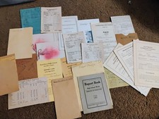 Lot Of 24 School Vintage Ephemera Report Cards Graduation 1920s 1940s 1950s picture