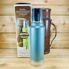 Vintage 1979 Aladdin's Stanley Sportsmaster Outing Kit Thermos w/ Case & Box picture