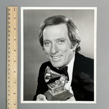 Vintage Andy Williams Grammy Award Press Photo 9x7 Crooner Music Memorabilia B&W picture