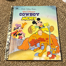 Little Golden Books Disney Cowboy Mickey Mouse Little Golden Book 1990 picture
