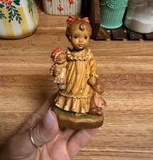 ANRI Design Valentine Hand-Painted Wood Girl Figurine 1995 out of 4000 picture