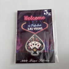 Welcome To Fabulous Las Vegas Silver Spade  5 Grams Of .999 Silver  picture