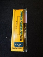 “Vintage 1970's/80s Sheaffer Skrip Blue Black Ink Cartridges – NOS But Opened”  picture
